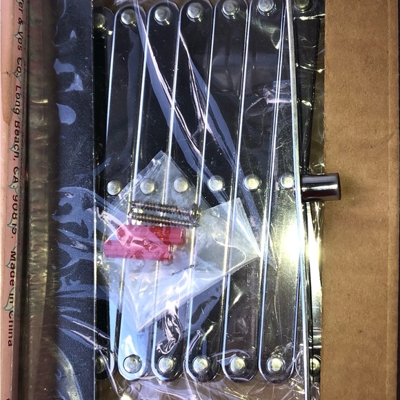 Vintage Mid Century Accordion Wall Mount Pivoting Make up New / Box Mirror 8 X 6 - Picture 4 of 10